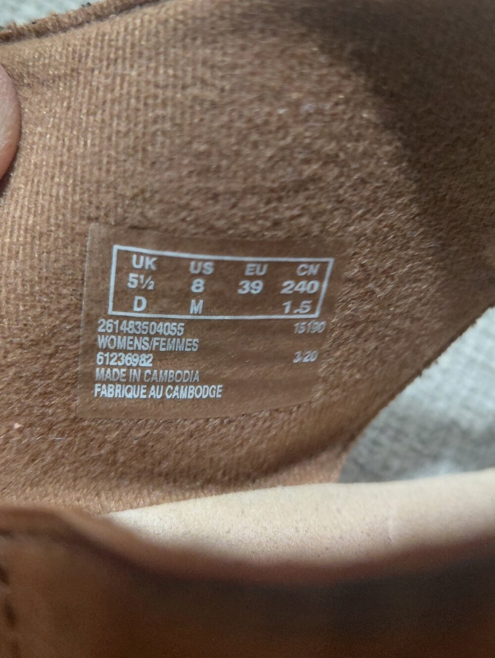Clarks Brown Leather Perforated Slingback Wedge Sandals - Picture 10 of 11